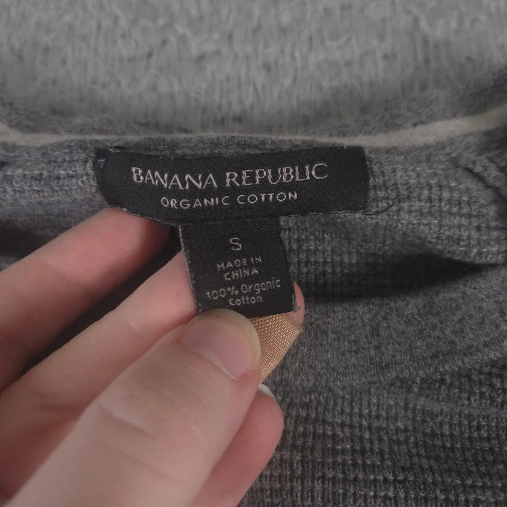 LOT OF 2 Banana Republic Shirt Mens S Multi Organic Cotton Pique Mesh Texture